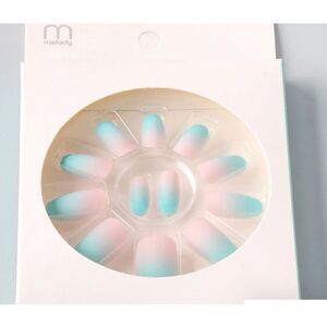 Blue ombre press on nails